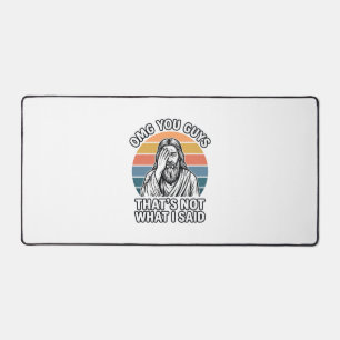 Funny Facepalm Retro Quote Vintage Engraving Shirt Desk Mat