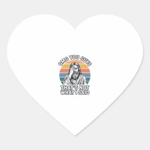 Funny Facepalm Retro Quote Vintage Engraving Shirt Heart Sticker