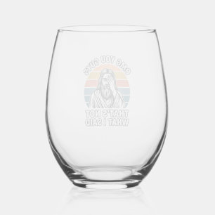 Funny Facepalm Retro Quote Vintage Engraving Shirt Stemless Wine Glass