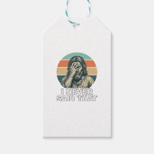Funny Facepalm Vintage Engraving Quote Design_1 Gift Tags