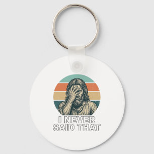 Funny Facepalm Vintage Engraving Quote Design_1 Key Ring