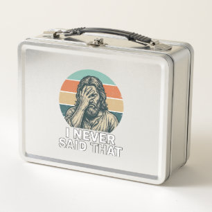 Funny Facepalm Vintage Engraving Quote Design_1 Metal Lunch Box