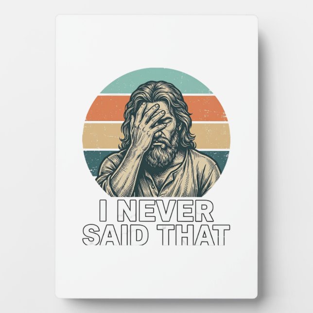 Funny Facepalm Vintage Engraving Quote Design_1 Plaque (Front)