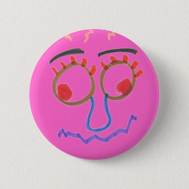 Funny Faces Button (Front)