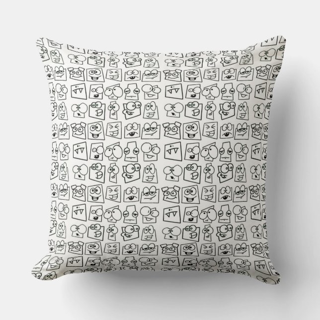 Funny Faces Cushion (Front)