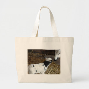 Funny Face's Lamb Large Tote Bag