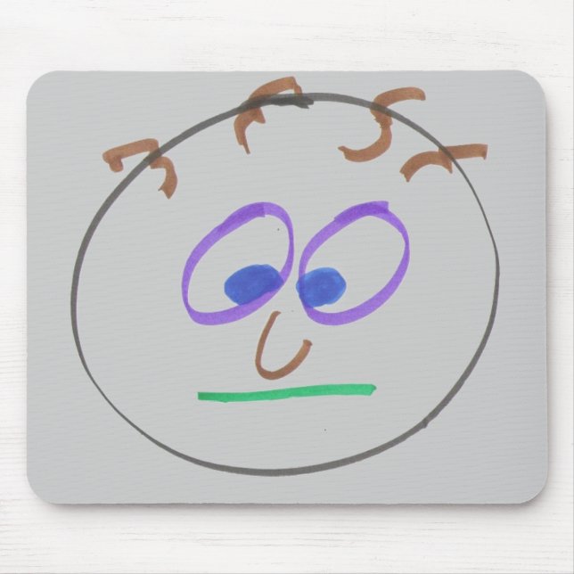 Funny Faces Mouse Pad (Front)