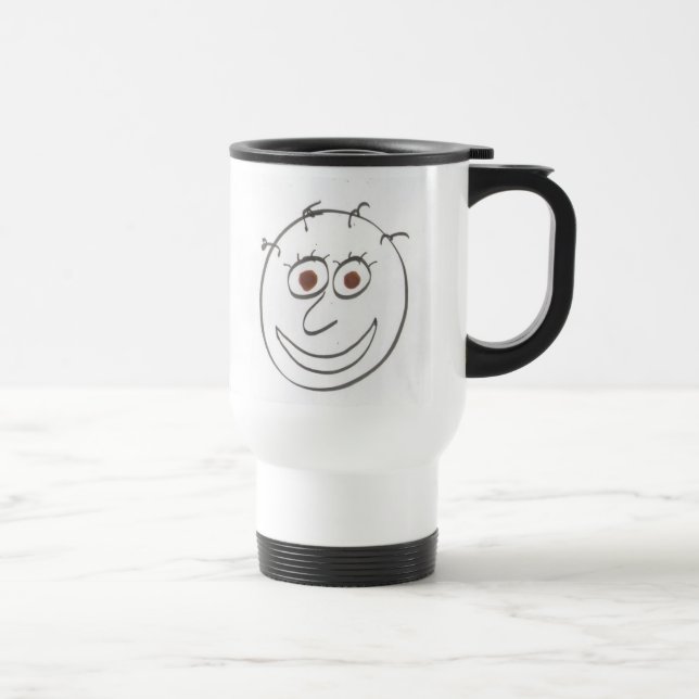 Funny Faces Travel Mug (Right)