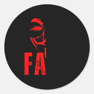 Funny! Fafo Funny Around Find Out Fafo  Classic Round Sticker