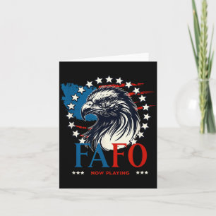 Funny! Fafo Now Playing Fa Fo Usa Funny Around Fin Card