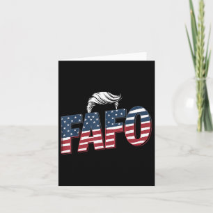 Funny Fafo Trump Photo _2  Card