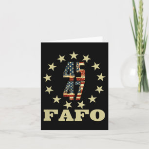 Funny Fafo Trump Photo Card