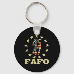 Funny Fafo Trump Photo  Key Ring