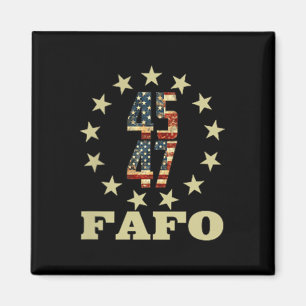 Funny Fafo Trump Photo Magnet