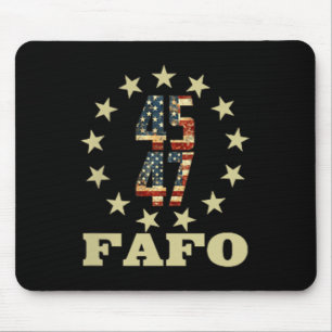 Funny Fafo Trump Photo  Mouse Pad