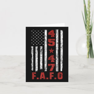 Funny Fafo Trump Shirt President 47 Trump Fafo Card