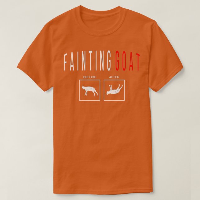 Funny Fainting Goat  T-Shirt (Design Front)