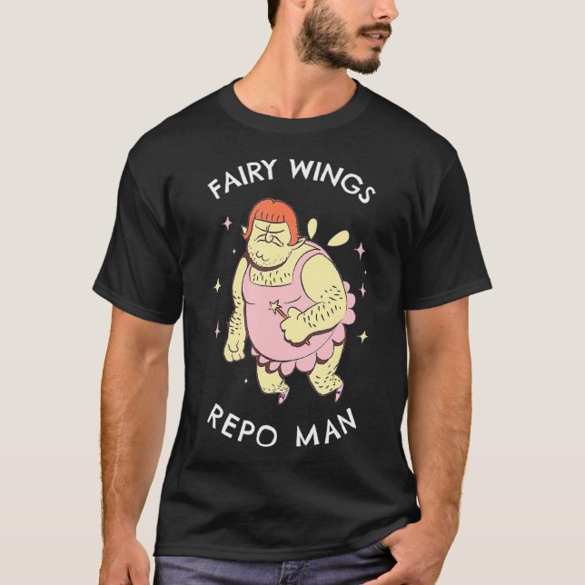 FUNNY FAIRY WINGS  T-Shirt (Front)