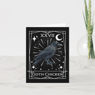 Funny Fairycore Tarot Gothic Witchcraft Chicken De Card