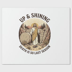 Funny Faith Resurrection Cave Vintage Engraving Sh Wrapping Paper