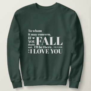 Funny Fall Green Sweater