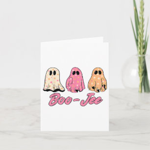 Funny Fall Halloween Ghost Boujee Boo-jee Spooky S Card