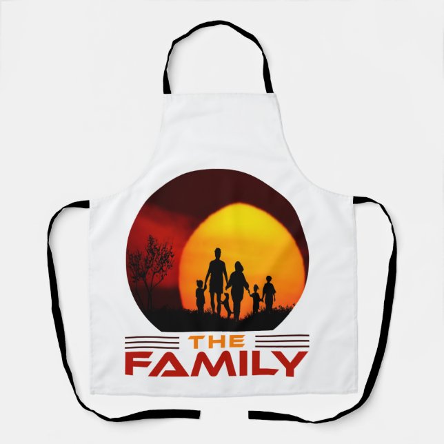 funny family,avalance family apron (Front)