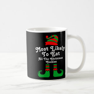 Funny Family Christmas Most Likely To Elf  Coffee Mug