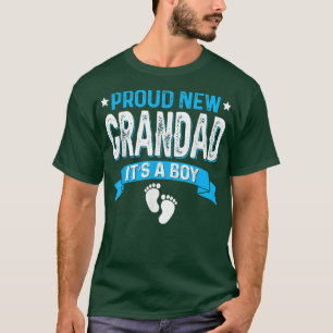 Funny Family Gender Reveal Proud New Grandad It's  T-Shirt