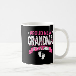 Funny Family Gender Reveal Proud New Grandma It's  Coffee Mug