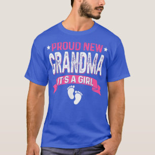 Funny Family Gender Reveal Proud New Grandma It's T-Shirt