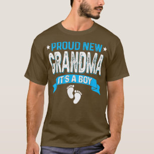 Funny Family Gender Reveal Proud New Grandma It's T-Shirt