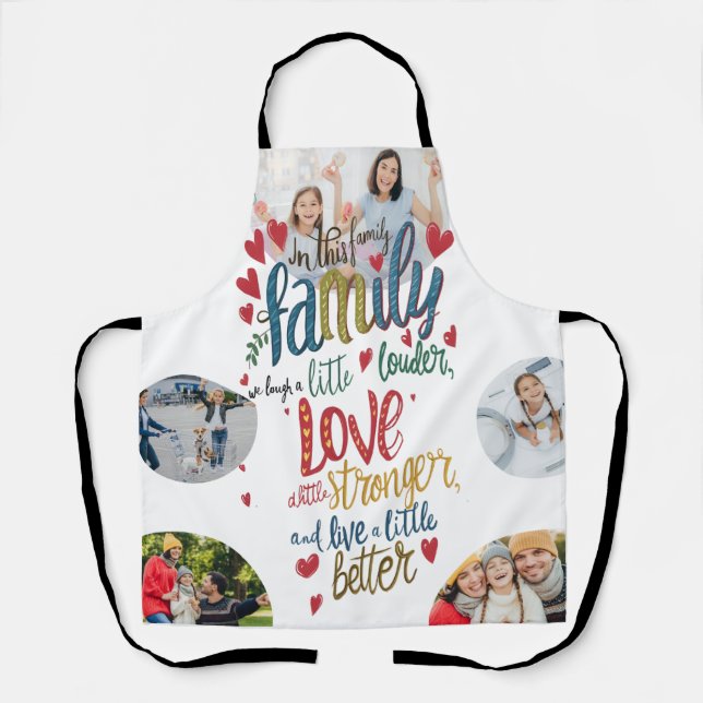 Funny Family Laugh, love, and live better  Apron (Front)