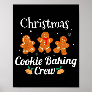 Funny Family Matching Christmas Tee Cookie Baking  Poster
