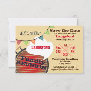 Funny Family Reunion design Save The Date