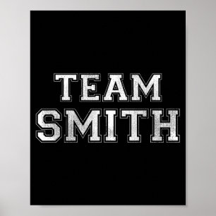 Funny family sports team smith last name smith poster
