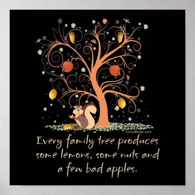 Funny Family Tree Poster (Front)