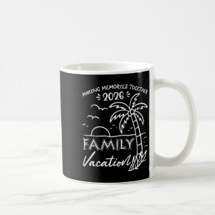 Funny Family Vacation 2026 Beach Palm Tree Summer Coffee Mug