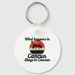 Funny Family Vacation Cancun Summer Gift Idea Men Key Ring