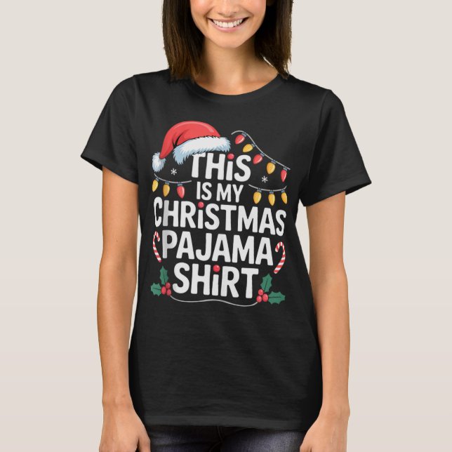 Funny Family Xmas Men Women Kids This Is My Christ T-Shirt (Front)
