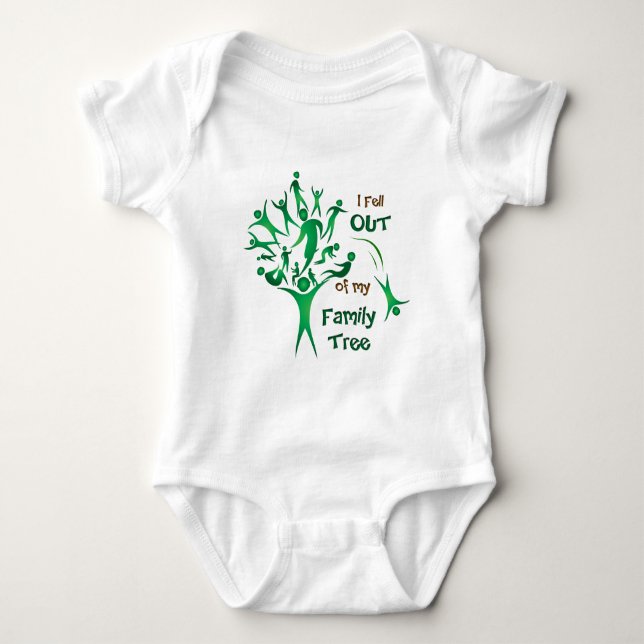 Funny FamilyTree Baby Bodysuit (Front)