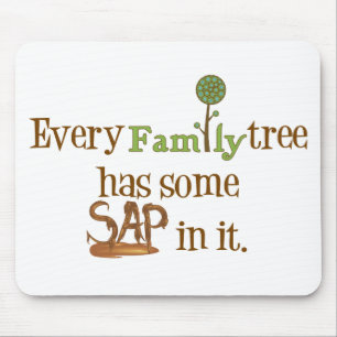 Funny FamilyTree Mouse Pad