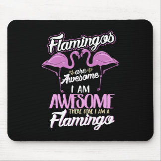 Funny Famingo Awesome Flamingos Bird Lover Gift Mouse Pad
