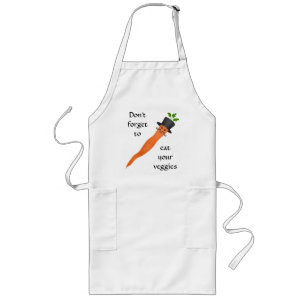 Funny fancy carrot long apron