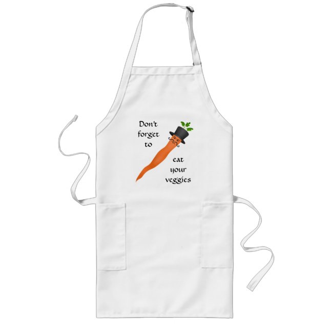 Funny fancy carrot long apron (Front)