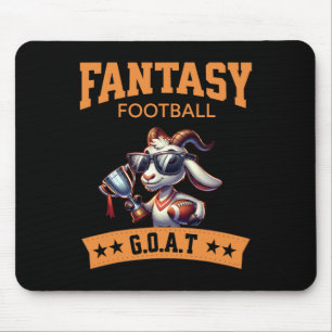 Funny Fantasy Football Champion Goat Mouse Pad