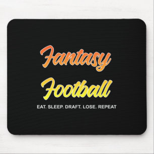 Funny Fantasy Football Draught & Lose Tee Prem Mouse Pad