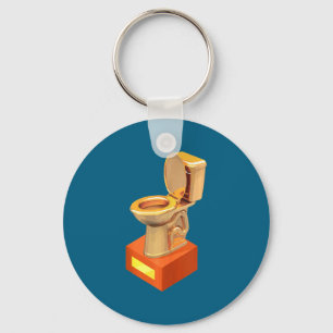 Funny Fantasy Football Loser Toilet  Key Ring