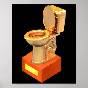 Funny Fantasy Football Loser Toilet Poster