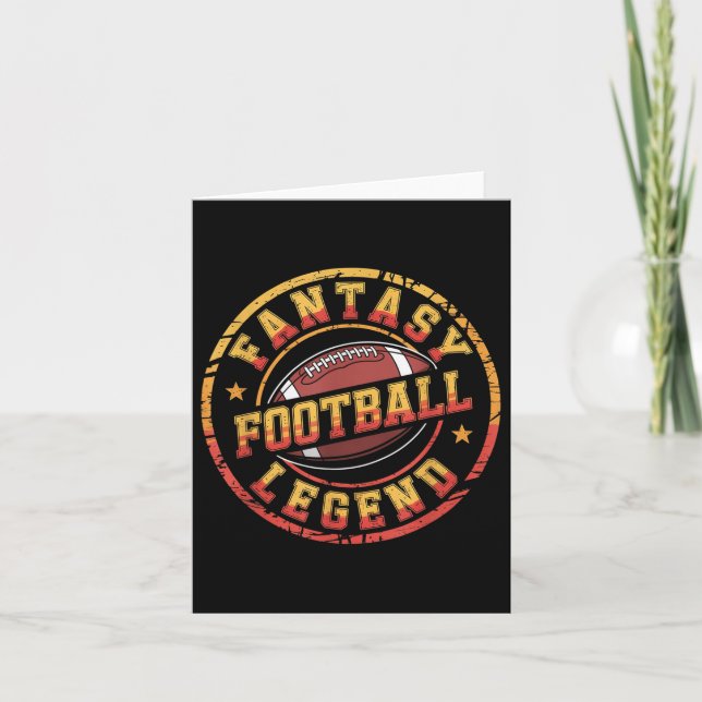 Funny Fantasy Football Player Outfit - Fantasy Foo Card (Front)